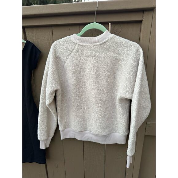 The ReNew Fleece Oversized Crew by Everlane, S, Bone - Picture 8 of 8